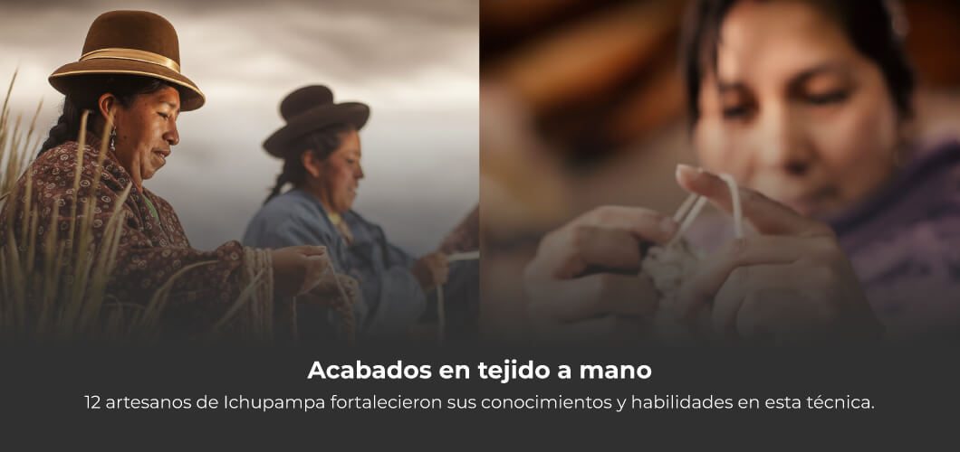 Resultados-capacitacion-tejido Resultados textil - Acabados en tejido a mano